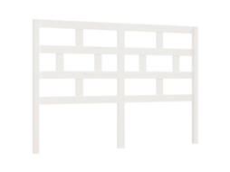 Bed Headboard, Bed Headboards Vidaxl Branco Madeira De Pinho (126 X 100 Cm)