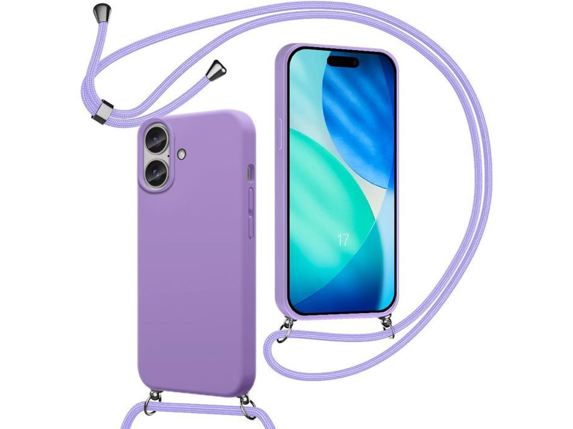 Capa Para Celular - Booling - Iphone 17 - Silicone Resistente A Impactos - Roxa - Design Elegante