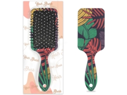 Escova Desembaraçante Para Cabelos Molhados E Secos, Pentes Vintage Com Travesseiro De Ar E Estampa Floral Tropical Para