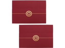 Magiclulu 2 Peças Capa Protegida E Pré-sente Seus Documentos Em Caixa Elegante Para Diplomas De Certificado E