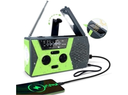 Rádio de Manivela, Solar Am/fm, Mundial, Emergência, Usb AQUAFORGE