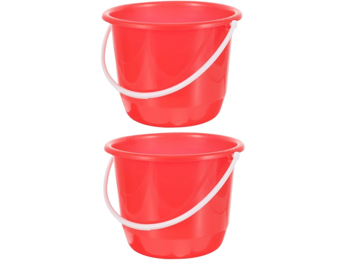 Baldes De Plástico De 2 Peças Com Alças, Multiuso Para Jardinagem E Cuidados Com Animais.