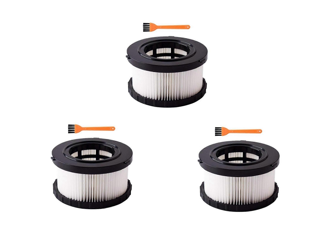 Conjunto De 3 Filtros Hepa De Substituição Para Aspiradores De Pó E Água Dewalt Dc5151h, Dc515 E Dcv517._ptg