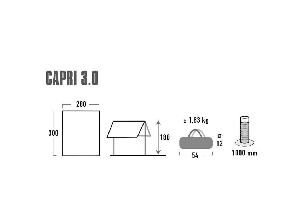 Lona Tarpa Campismo High Peak Capri 3.0