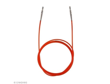Cabo Para Agulha Intercambiável Knitpro 76 Cm Vermelho Acessório De Tricô Knit Pro
