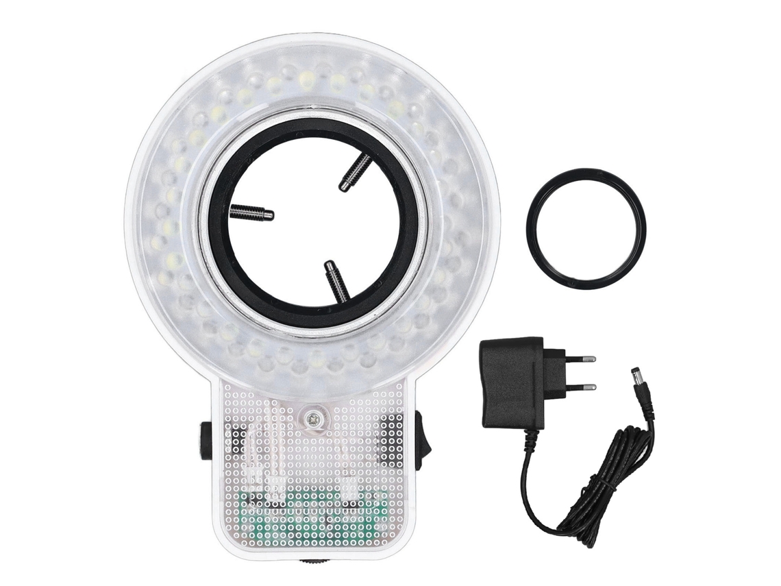 Luz Anel Led Microscópio 56 Pérolas Ajustável 360° | S/MARCA