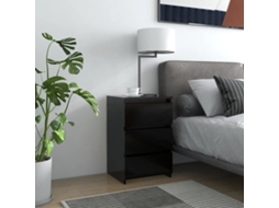 Mesa de cabeceira 40x35x62,5 cm, derivados de madeira, preto, DKD HOME DECOR