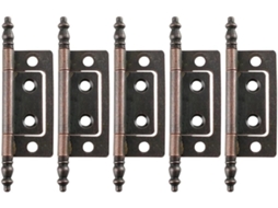 Dobradiça Com Acabamento Em Bronze Vermelho Para Portas De Armários, Ferragens De Montagem Embutida Em Liga Zinco 82