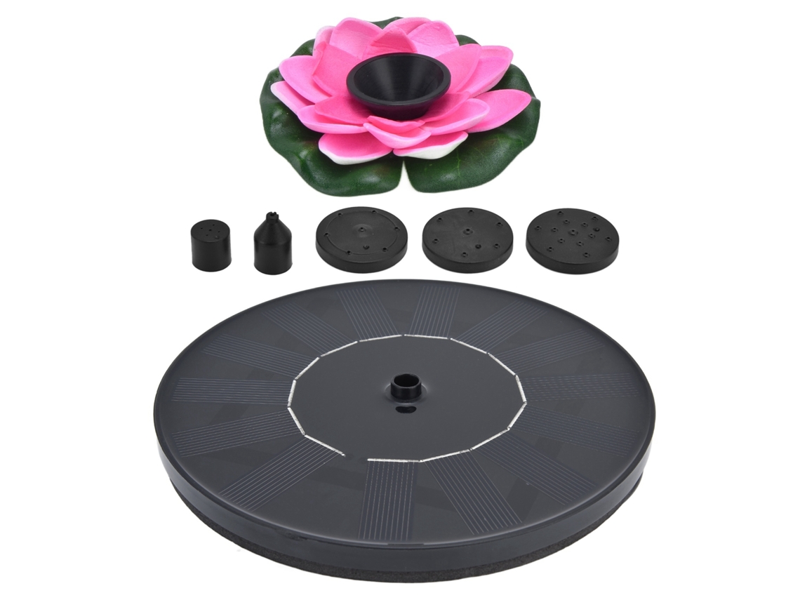 Bomba de fonte solar flutuante mini para banhos de pássaros jardim lago piscina outdoor lotus