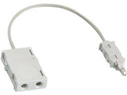 Prüfgerätkabel Lsa 2 Polig Zu Lsa 2 Polig (w) 20 Cm (2903220) Rutenbeck (m)