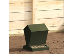 Vidaxl Comedouro Para Galinha Verde Oliva 30 X 30 X 39 Cm