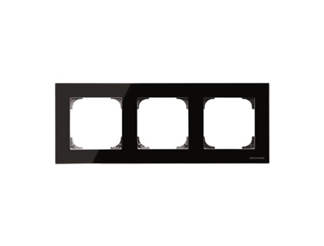 Moldura 3 Elementos Vidro Preto Niessen Sky 8573 Cn