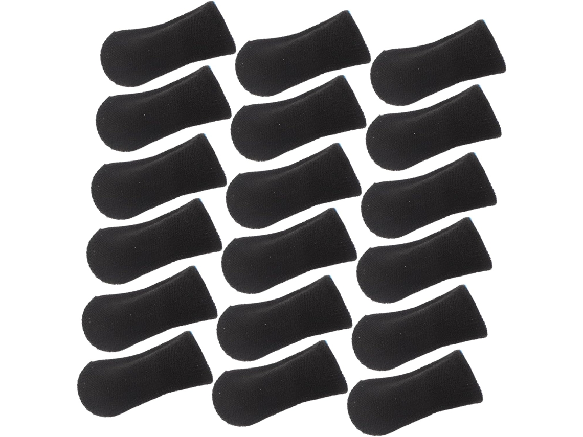 Mikinona Pacote Com 10 Pares De Protetores Dedo Antiderrapantes Para Telas Sensíveis Ao Toque, Absorventes E Respiráveis