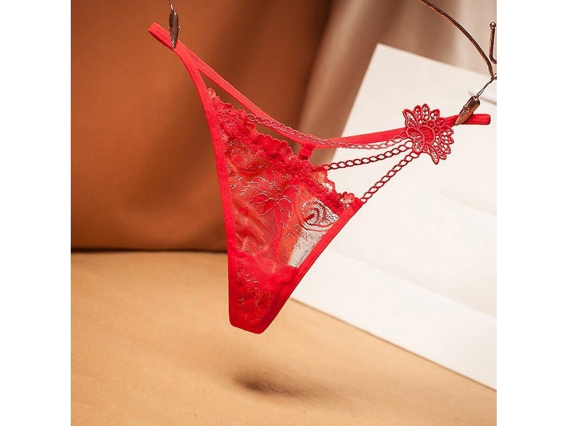 2026 braguitas Sexy de Encaje Transparente Con Cuerpo de Algodón Bajo Talle G string para Mujer