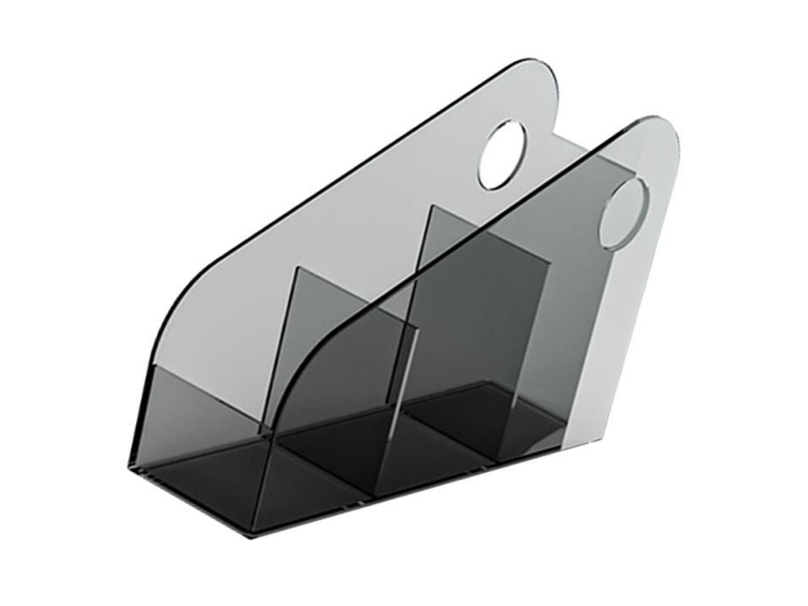 HURRISE Organizador de Mesa Organizador de Mesa Multifuncional Caixa de Armazenamento de Mesa Poucos Móveis Cinza Transparente S