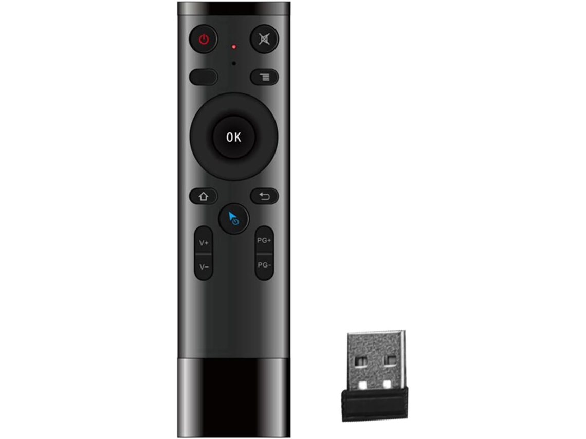 Mouse Aéreo, Comando Sem Fio Com Giroscópio E Entrada De Voz, Receptor Usb