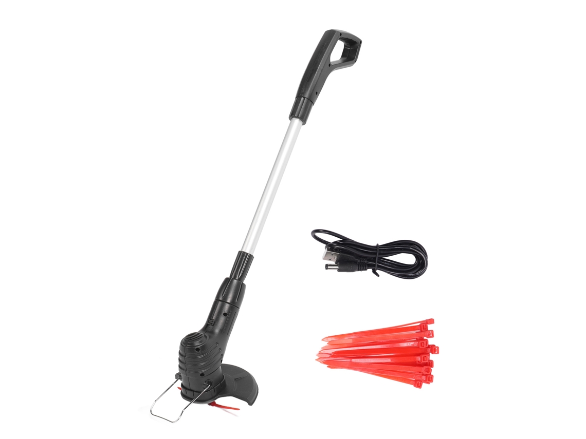 Aparador De Grama Sem Fio, Aparador De Ervas Daninhas, Bateria De 2000 Mah, Altura Ajustável, 13000 Rpm, Com 20 Laços