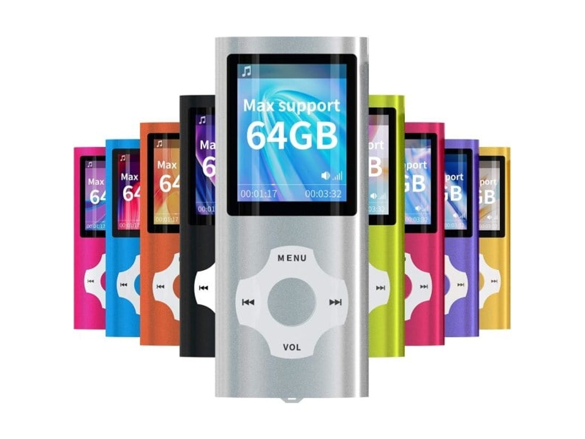 Slowmoose MP3/MP4 Player Digital Portátil Compacto (Suporta até 64 GB)