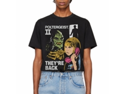 Rockinstone Poltergeist Carol Anne And The Beast Black Adult T-shirt Size:xxl