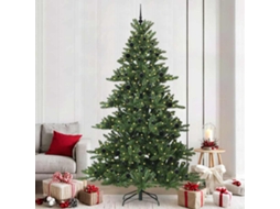 Vidaxl Árvore De Natal Articulada Artificial Verde 240 Cm Pvc E Aço