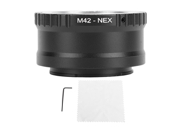 Adaptador de Lente M42 para Montagem e Compatível com Câmeras A6300 A7 A7r A7ii Nex Alumínio
