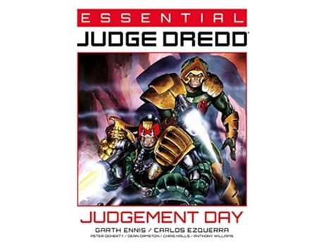 Livro Essential Judge Dredd Judgement Day de Garth Ennis (Inglês)