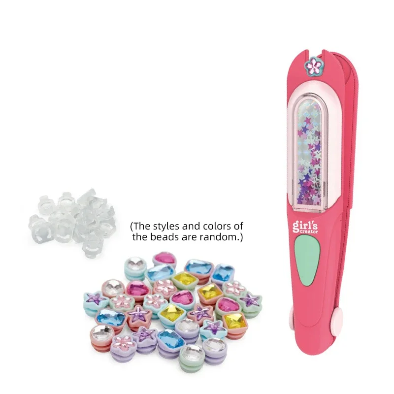 Máquina de Fazer Acessórios de Cabelo Brilhantes com Pedras Preciosas e Diamantes, um Brinquedo de Beleza e Moda para Meninas. MDUG