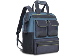 Bolsa para ferramentas Ftvogue com abertura ampla, em lona, ​​com alças de ombro ajustáveis ​​e compartimento em PE.