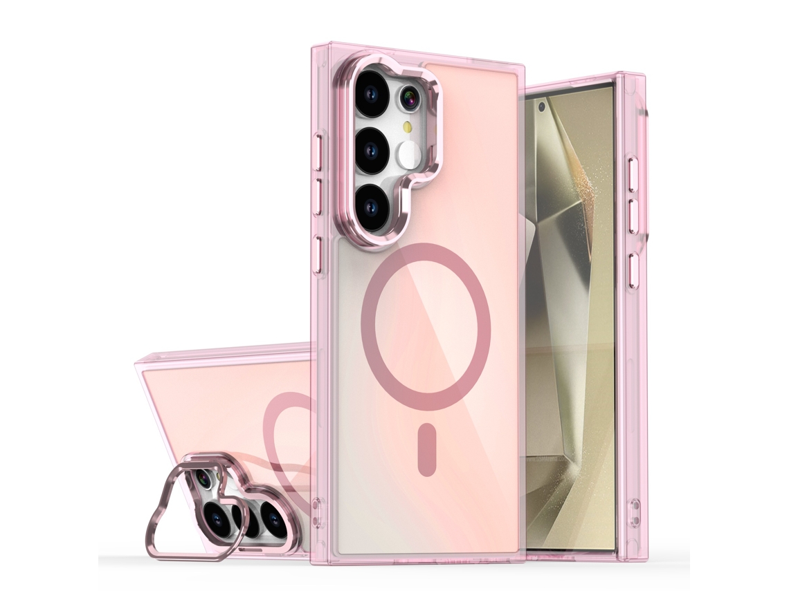 Compatível Com A Capa Magnética Samsung Bright Shadow Chameleon.rosa suporte De Lente - A05