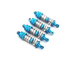 Roxomjx 16207 16208 16209 16210 1/16 Peças de Upgrade em Metal para Automóvel Rc Amortecedor Dianteiro e Traseiro MDUG