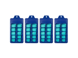Adesivos Completos Para Unhas Postiças Longas De Balé Unhas Em T De Cor Sólida Azul  4 Un*