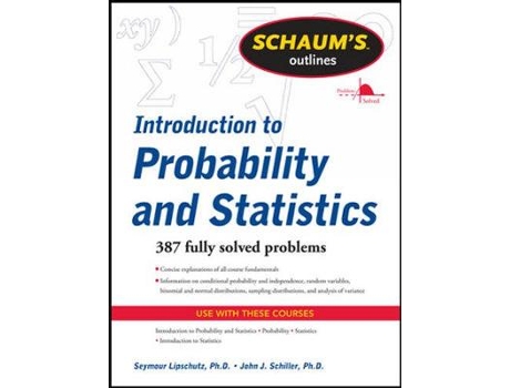 Livro schaum's outline of introduction to probability and statistics de seymour lipschutz,john schiller (inglês)