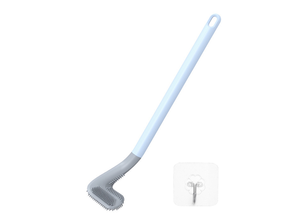Escova Sanitária Em Formato De Golfe Com Cabo Longo, Para Uso Doméstico, Com Adesivo Macio, Para Parede, Azul-celeste SUNNY SPACES