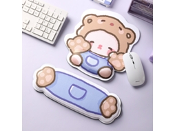 Almofada HEXINYIGJLY Apoio Punho Teclado Rato Espuma Memória para Gaming, escritório Rato de Três Flores | HEXINYIGJLY