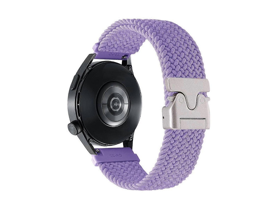 Pulseira De Relógio Trançada Em Nylon Com Botão De Pressão