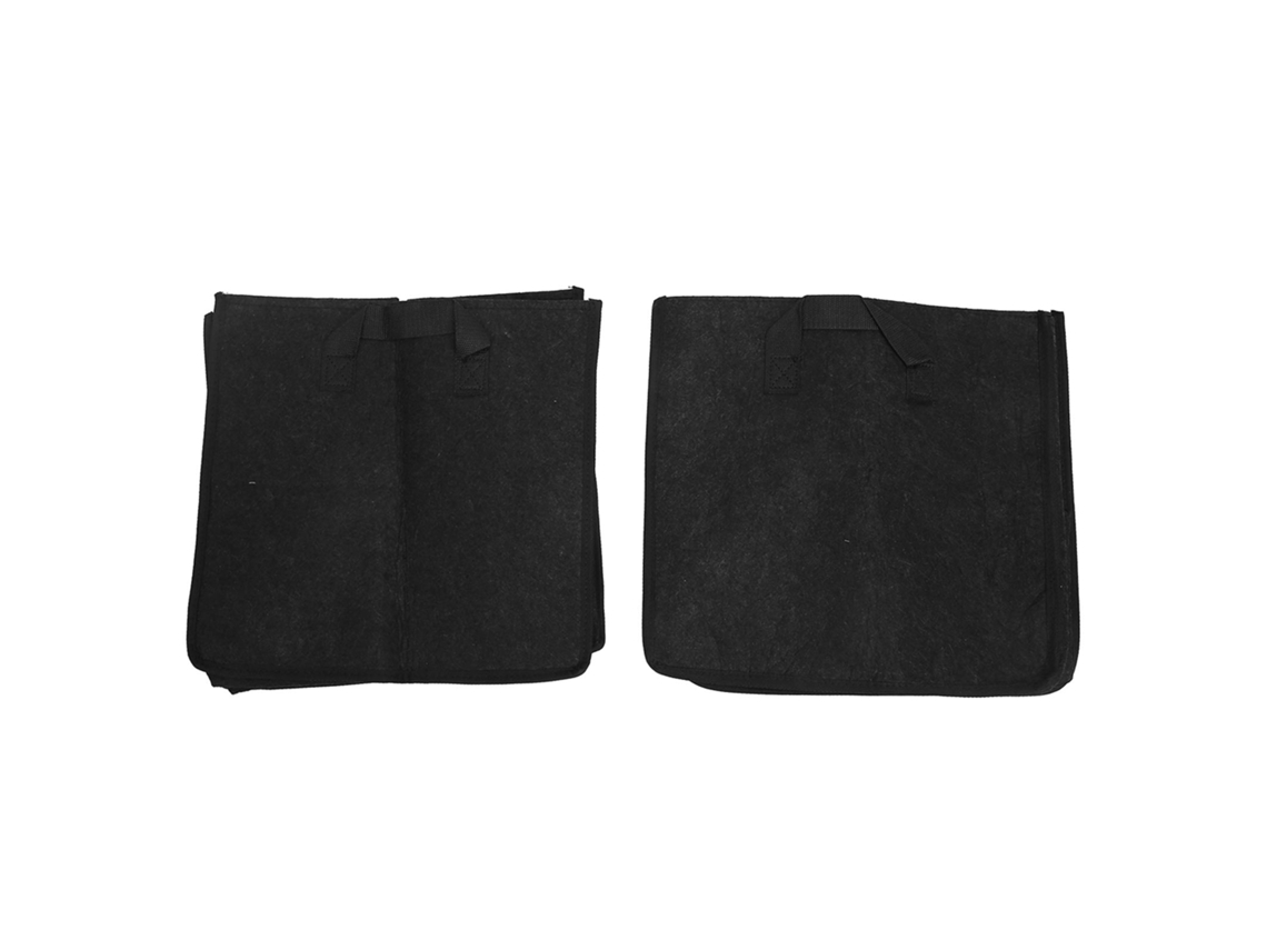 Saco Feltro para Crescimento de Plantas 15galões 35x35x35cm Vasos Jardim com Alças | S/MARCA