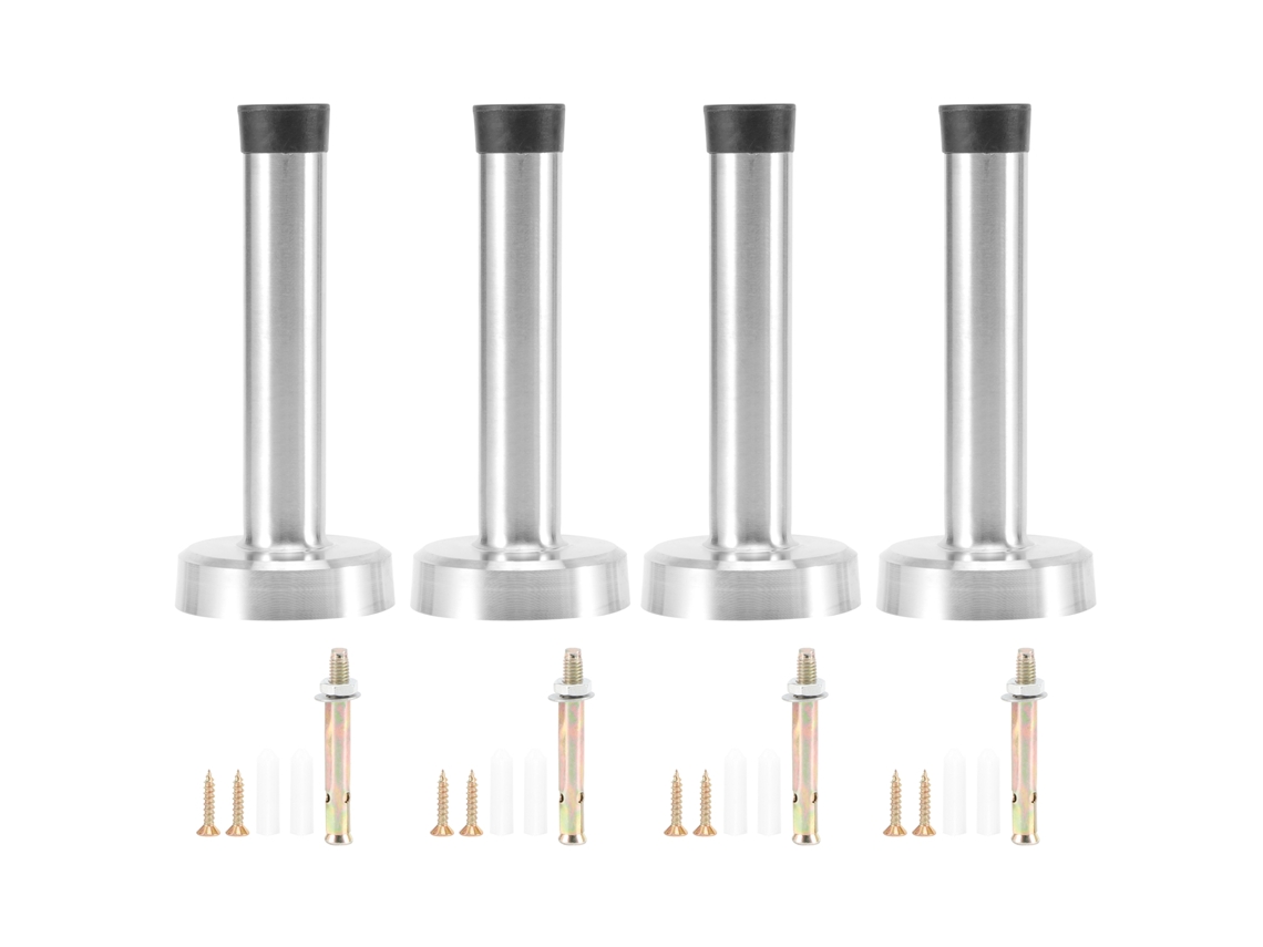 Laxiscreed Batentes De Porta Em Aço Inox, Conjunto De 4 Peças Para Fixar Na Parede