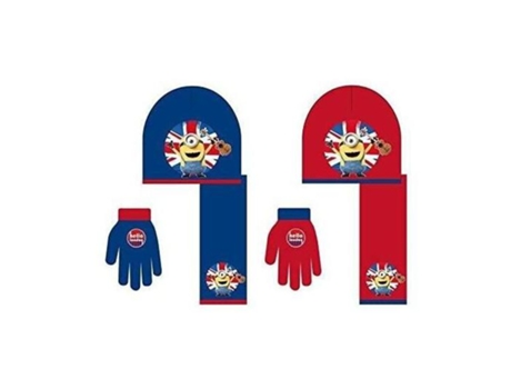 Set 3 Piezas Gorro Guantes Y Bufanda de Minions
