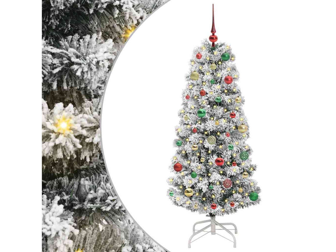 Árvore De Natal Artifical Com Luzes Vidaxl Verde Pvc (150 Cm)