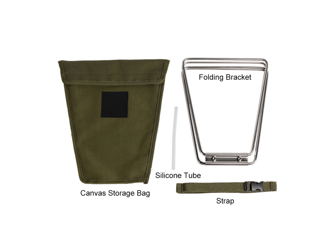 Suporte Portátil de Caixa para Camping Aço Inox