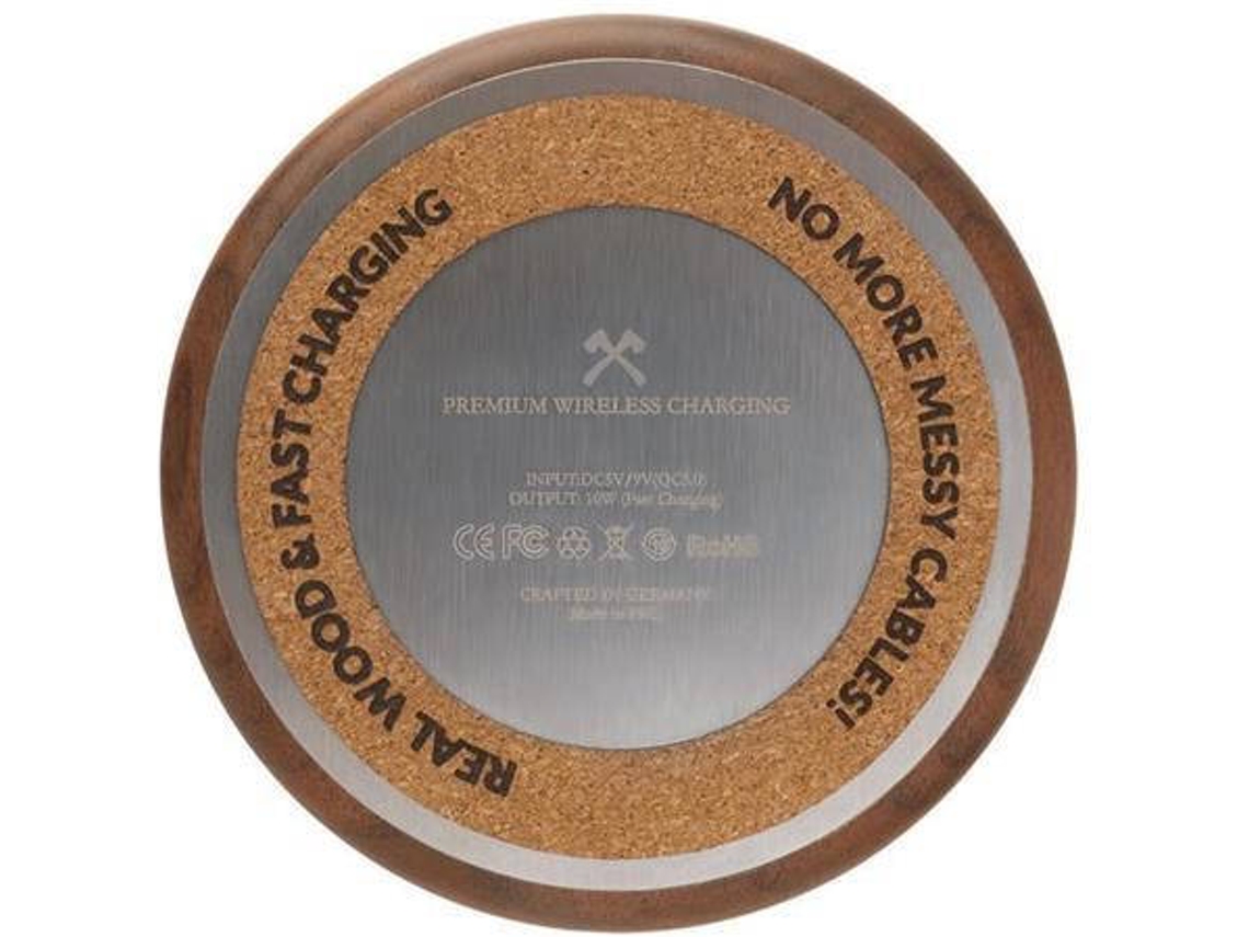 Carregador Qi WOODCESSORIES Ecopad Castanho