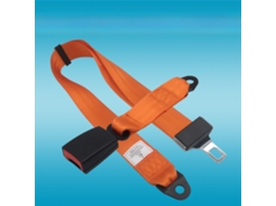 Cinto de segurança de 2 pontos, universal, ajustável, para cadeira de rodas, maca, ambulância, autocarro, laranja, HEXINYIGJLY