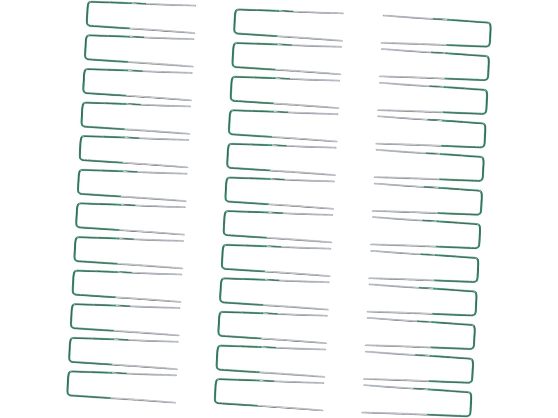 Estacas Verdes, 50 Unidades, Estacas De Metal Chanfradas E Duráveis Para Projetos Ao Ar Livre. Gokoco