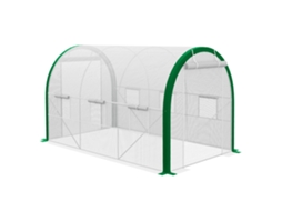 Estufa Túnel 3,58x2,1x2,1m Porta Enrolar Branca VELTRIX