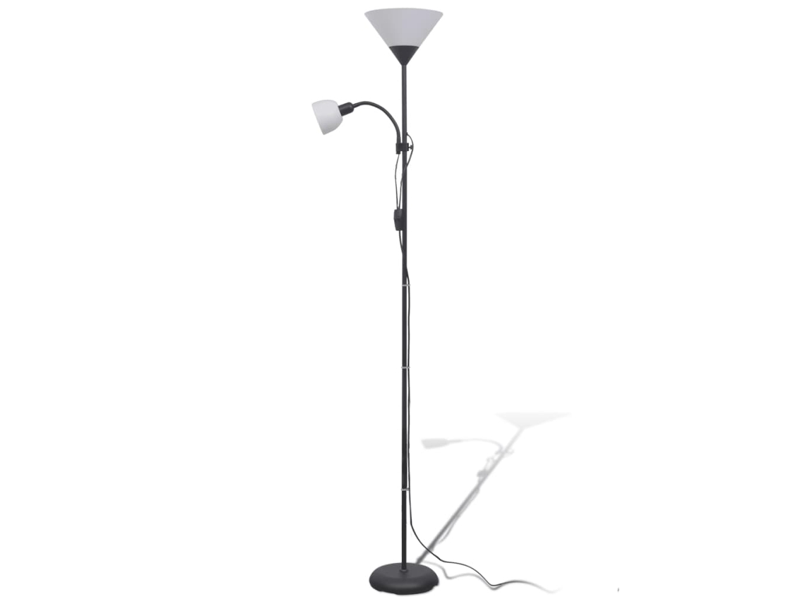 Floor Lamp, Floor Lamps Vidaxl Preto Aço (n/a)