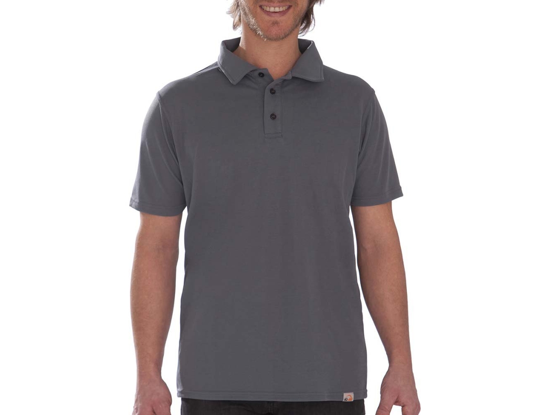 Homem de Camisa Uv Pro Polo Cinzento 4Xliq-Uv