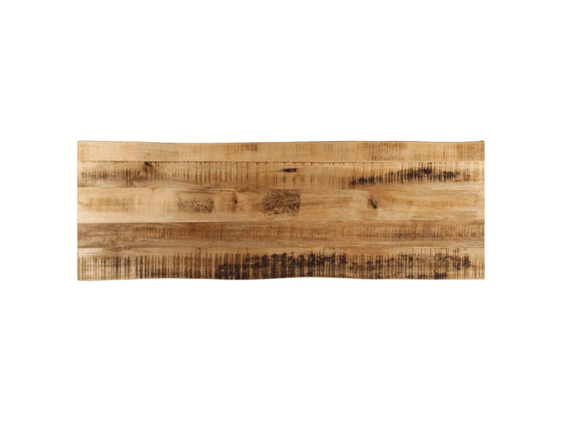 Vidaxl Tampo De Mesa C/borda Viva 120x40x3,8cm Mangueira Áspera Maciça