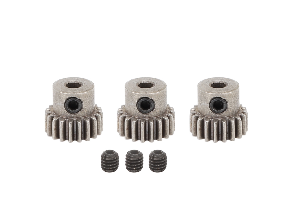 3pcs Engrenagem De Motor Para Carro Rc M0.6 3.175mm Aço Pó Liga Pinhão 17d Peça De Substituição