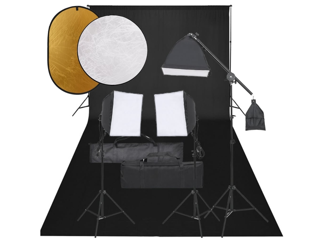 Photo Studio Kit, Photo Studio Kits Vidaxl Preto Alumínio (n/a)