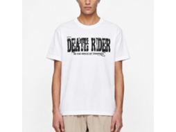 Rockinstone Death Rider Logo White T-shirt Size:l